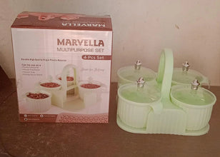 Multipurpose Plastic Storage Container Set: Kitchen Jars, Spices, Cookies - Justgrabit Inc.