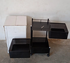 Metal High Quality Kitchen Trolley Kitchen Organizer Items and Kitchen Accessories Items for Kitchen Rack Square Design for Fruits & Vegetable Onion Storage Kitchen Trolley with Wheels (3 Layer) - Justgrabit Inc.