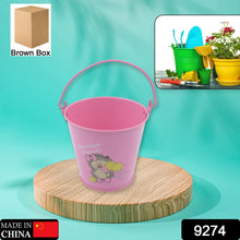 Small Metal Bucket for Plants & Decor (1 Pc, With Handle) - Justgrabit Inc.
