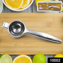 Premium Lemon Squeezer, Large Heavy Duty Handheld Juicer for Lemon, Stainless Steel Hand Press Citrus Juicer (1 Pc) - justgrabit.in | Just Grab It
