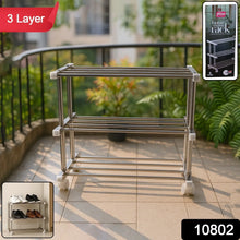 Supermom Stainless Steel Multipurpose Shoe & Storage Rack - (1 pc) - justgrabit.in | Just Grab It