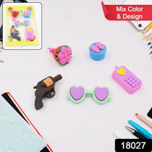 Fancy Colorful Eraser Set for Kids’ Parties & School (1 Set, Mixed Design) - Justgrabit Inc.