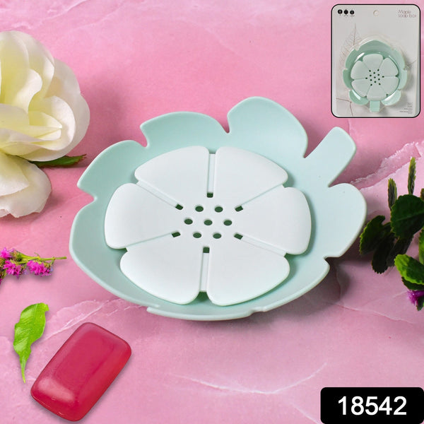 Plastic Flowers Soap Dish Bathroom Accessories Set Shower Gift ,Sabudani (1 Pc) - justgrabit.in | Just Grab It