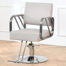 SALON CHAIR HYDRAULIC CHAIR FOR BUSINESS OR HOME, SIMPLICITY BARBER CHAIR SALON BEAUTY SPA SHAMPOO HAIR PROFESSIONAL HYDRAULIC STYLING CHAIR (SILVER 1 UNIT ) - justgrabit.in | Just Grab It