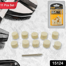 Rotary Tool Accessory Wool Felt Polishing Pad Felt (11 Pcs Set) - justgrabit.in | Just Grab It