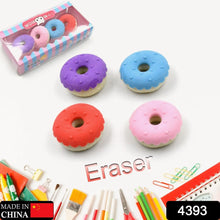 Donut Eraser for Girls & Boys / Eraser for School B'Day Return Gift Party Doughnut Lollipop Ice Cream Theme Shape Erasers Pencils Set for Kids Educational Stationary kit, School Supplies (1 Set 4 Pc) - justgrabit.in | Just Grab It