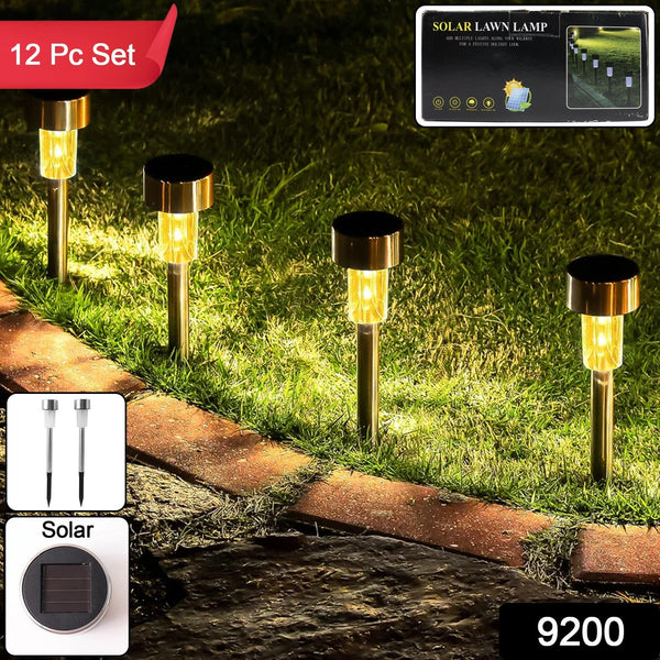 Solar Lawn Lamp Set of 12 Pc - justgrabit.in | Just Grab It