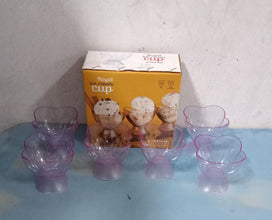 MODERN STYLE DESSERT & ICE CREAM BOWL PLASTIC 6PCS FOR HOME ,OFFICE,PARTY - justgrabit.in | Just Grab It
