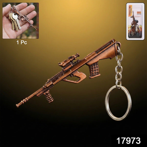 Metal Gun Shape Keychain (1 Pc) - justgrabit.in | Just Grab It