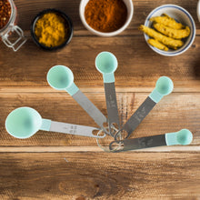 Stainless Steel and Plastics Measuring Spoon (Set of 5 Pc) - justgrabit.in | Just Grab It