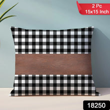 Pillow Covers, Leather & Cotton Cushion Covers (15 × 15 Inch / 1 Pair / 2 Pc) - justgrabit.in | Just Grab It