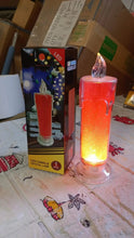 Red LED Flameless Candles Battery Operated Pillar Candles Flickering Realistic Decorative Lamp Votive Transparent Flameless Ornament Tea Party Decorations for Hotel, Scene,Home Decor, Restaurant, Diwali Decoration Candle Crystal Lamp, Diwali (1 Pc) - Justgrabit Inc.
