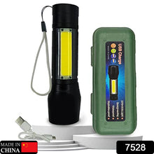 Mini Search Rechargeable LED Long Range Flashlight Emergency Light Torch - justgrabit.in | Just Grab It
