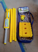 Cricket Kit with Bat, Rubber Ball, Bails, 3 Stumps & Stand Base - justgrabit.in | Just Grab It
