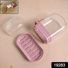Multipurpose Plastic Soap Dish with Transparent Dust - Proof Lid, Sabudani (1 Pc) - Justgrabit Inc.