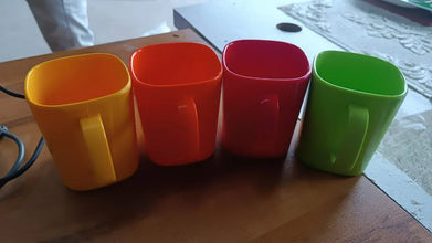 Square Melamine Mug – Premium Durable Lightweight Cup (1 Pc) - justgrabit.in | Just Grab It