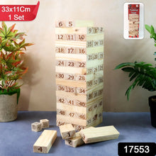 Numbered Wooden Tumbling Tower Game Set - justgrabit.in | Just Grab It