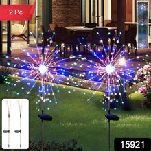 Solar Powered Multicolor Starburst Firework Garden Light Set (2 Pc / 150 LED) - justgrabit.in | Just Grab It