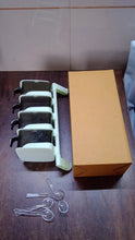 Rotating Spice Jars Vertical Rotatable Seasoning Box 5 Section / Tier With 5 Spoon (1 Set) - justgrabit.in | Just Grab It