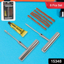 Tyre Repair Puncture Kit with 5 Rubber Strips (8 Pcs Set) - justgrabit.in | Just Grab It