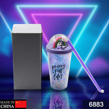 Sipper Bottle with Straw, LED Glow Light for Kids/Tumbler with Straw/Vacuum Flask/Sipper Plastic Tumbler/Sipper Bottle with Straw (Pack of 1) - Justgrabit Inc.