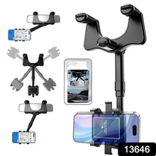 360 ° Rotating Car Rear View Mirror Phone Holder (1 Pc) - justgrabit.in | Just Grab It