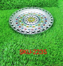 Silver Plated Pooja Thali - Justgrabit Inc.