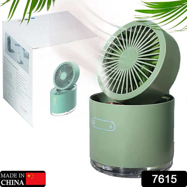 Mini Desktop Cooling Fan with Humidifier Spray - justgrabit.in | Just Grab It