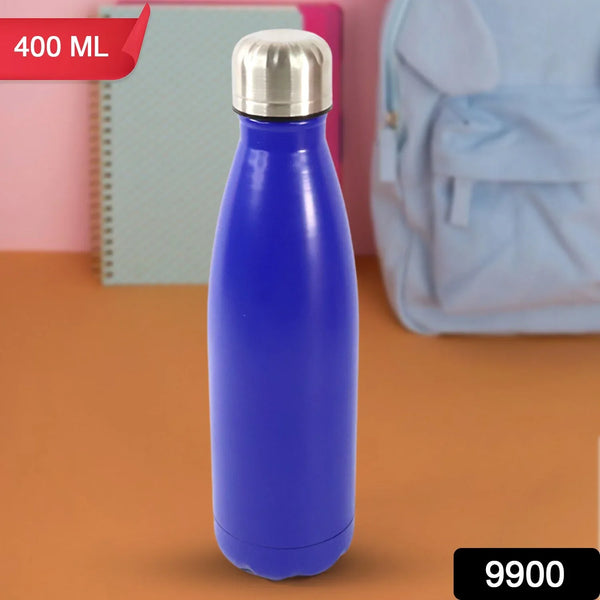 Stainless Steel Single Wall Water Bottle 400ml approx - Justgrabit Inc.