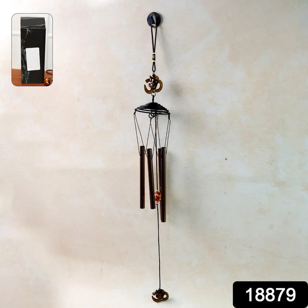 Metal Wind Chime with Om Symbol (1 Pc) - justgrabit.in | Just Grab It