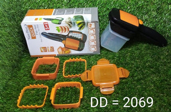5 In 1 Nicer Dicer used for cutting and shredding of various types of food stuff in all kitchen purposes. - Justgrabit Inc.