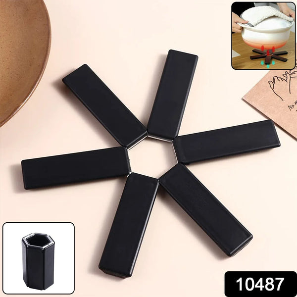 Folding Insulated Pad for Hot Pots - Foldable Trivet Mats (1 Pc) - justgrabit.in | Just Grab It