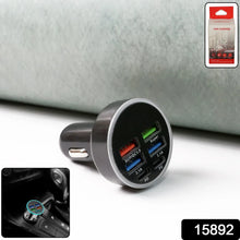 Multi - Port Fast Car Charger for 12V/24V Vehicles – 4 - USB Smart Adapter - justgrabit.in | Just Grab It