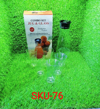 Transparent Unbreakable Water Juicy Jug and 6 Pcs. Glass Combo Set for Dining Table Office Restaurant Pitcher - Justgrabit Inc.