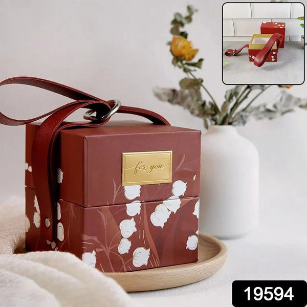 Luxury Gift Packaging Box with Leather Strap - justgrabit.in | Just Grab It