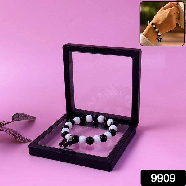 Elegant Black and White Fancy Bracelet (1 Pc) - justgrabit.in | Just Grab It