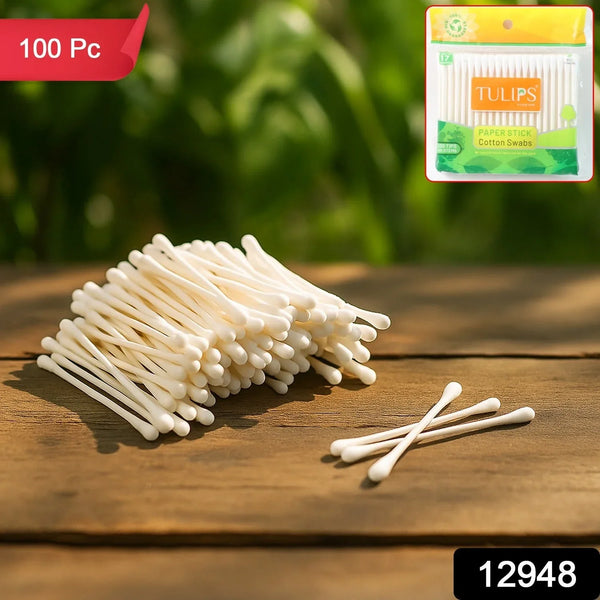 Paper - Stick Cotton Swabs - (100 Pc / Set) - justgrabit.in | Just Grab It