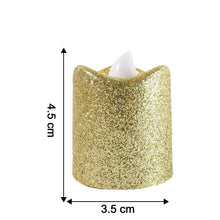 Christmas Premium Glitter LED Tealight Candles (9 Pc Set) - justgrabit.in | Just Grab It