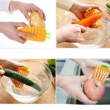 Carrot - Shaped Non - Toxic Vegetable Scrubbing Brush for Fruits & Veggies - Justgrabit Inc.
