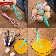 Manual Whisk Mixer Silicone Whisk, Cream Whisk, Flour Mixer, Rotary Egg Mixer, Kitchen Baking Tool. - Justgrabit Inc.