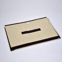 Foldable Storage Box with Lid and Handles Cotton Linen Organizer for Nursery - justgrabit.in | Just Grab It