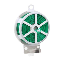 Plastic Twist Tie Wire Spool With Cutter For Garden Yard Plant 30m (Green) - Justgrabit Inc.