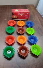 Silicone Diya for Diwali Attractive Design Colourful Diya Combo, Diwali (12 Pcs Set) - justgrabit.in | Just Grab It