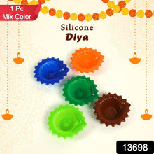 Silicone Diya Diwali Attractive Design Colourful Diya Combo, (Mix Design /1 Pc) - justgrabit.in | Just Grab It