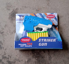 Hi - Arm Gun with 10x Foam Suction Bullets, ABS Plastic, Target Shooting - justgrabit.in | Just Grab It