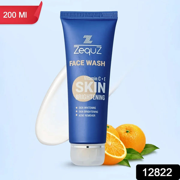 Zequz Vitamin C + E Brightening Face Wash - (200 ML) - Justgrabit Inc.
