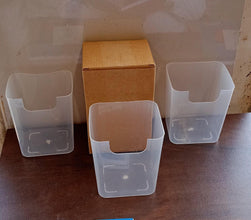 3Pcs Clear Plastic Organizer Storage Versatile Kitchen Drawer Organizer Tray for Desk, Makeup, Bathroom, Kitchen Pantry Cabinet - Justgrabit Inc.
