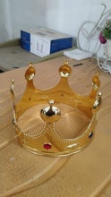 Royal Crown with Colored Gems (1 Pc / Mix Color) - justgrabit.in | Just Grab It