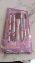 Floral Makeup Brush Set for Eyes, Lips, and Face (5 Pc) - justgrabit.in | Just Grab It