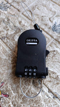 Multifunctional cable lock with number code for travel, sports Etc. Retractable Wire Lock,Wire Black Shell Combination Password. - Justgrabit Inc.